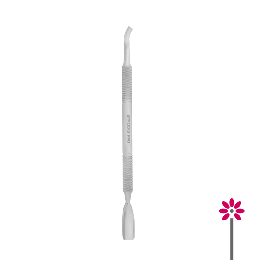Empujador de cutículas Manicura y Pedicura  Staleks PE-30-4.3 (Empujador redondeado y hoja doblada, lado izquierdo)