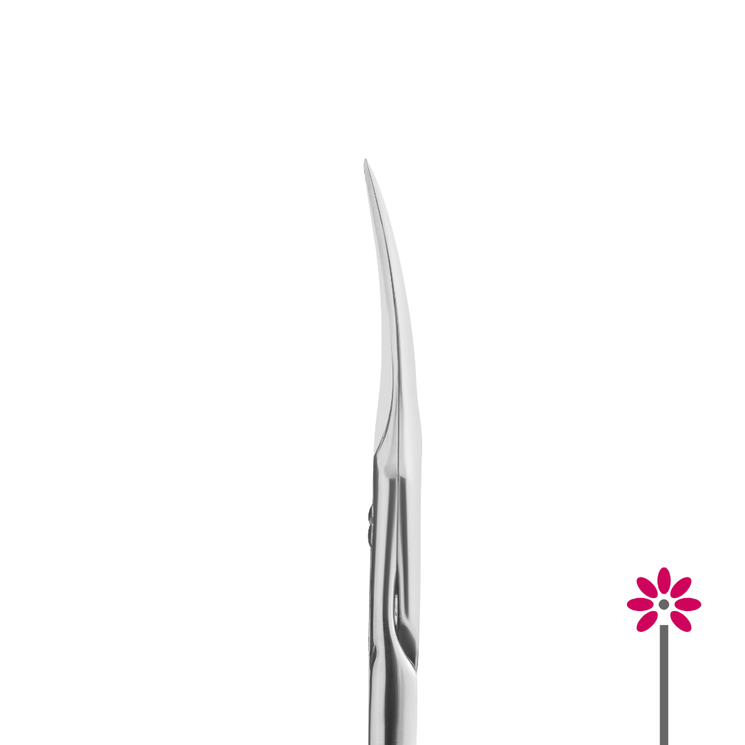Tijera de hoja curva para cutícula, alargada Staleks SX-30-1 Magnolia 18mm.