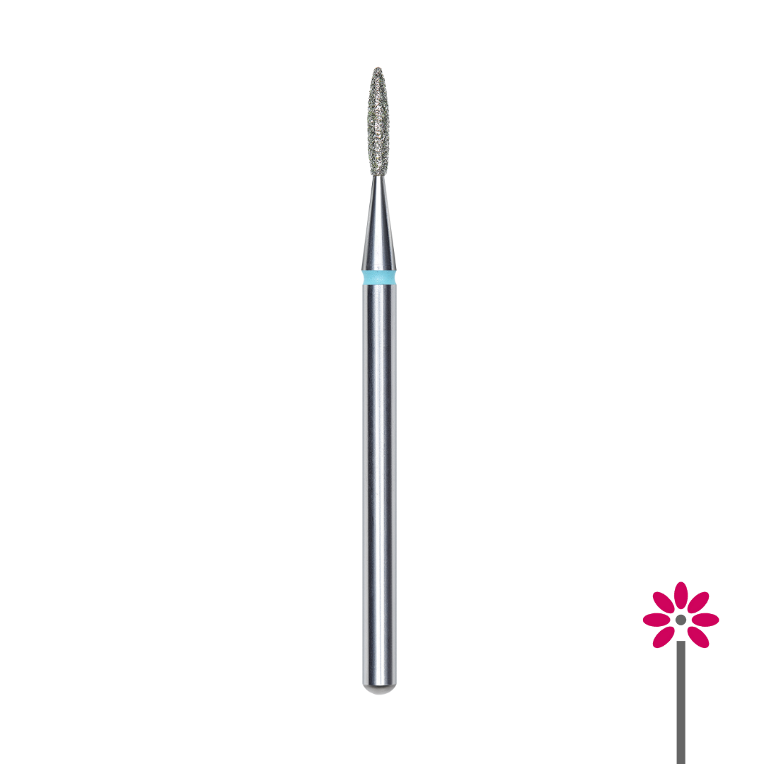 Fresa Staleks (FA10B016/8K) "Llama" Azul, diámetro de la cabeza 1,6 mm / parte útil 8 mm