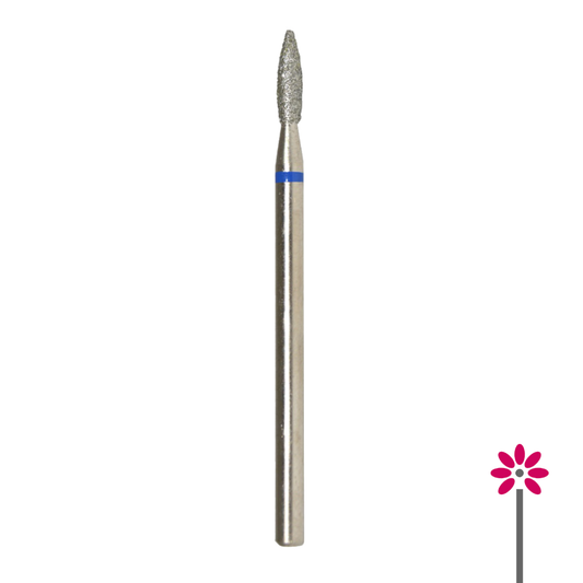 Fresa Diamante "Llama" Azul, diámetro de la cabeza 2,1 mm / parte útil 8 mm