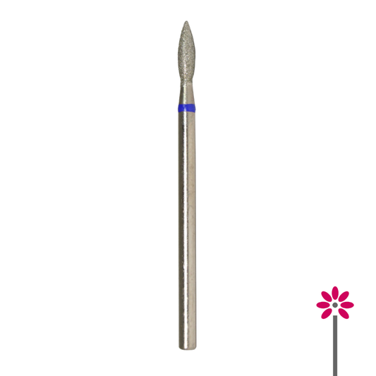 Fresa Diamante "Llama" Azul, diámetro de la cabeza 2,3 mm / parte útil 8 mm