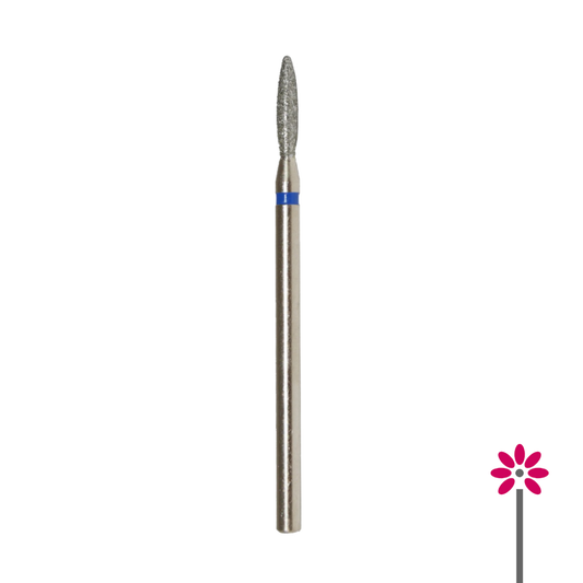 Fresa Diamante "Llama Redondeada" Azul, diámetro de la cabeza 2,1 mm / parte útil 8 mm